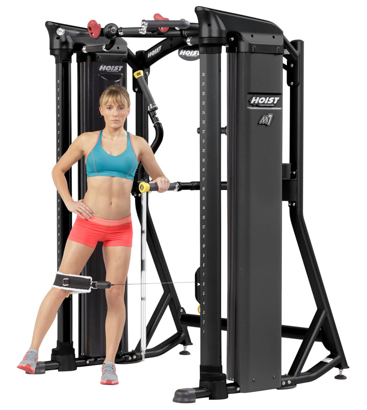 HOIST Mi7 functional trainer cable exercise demonstration for full body strength and functional fitness training