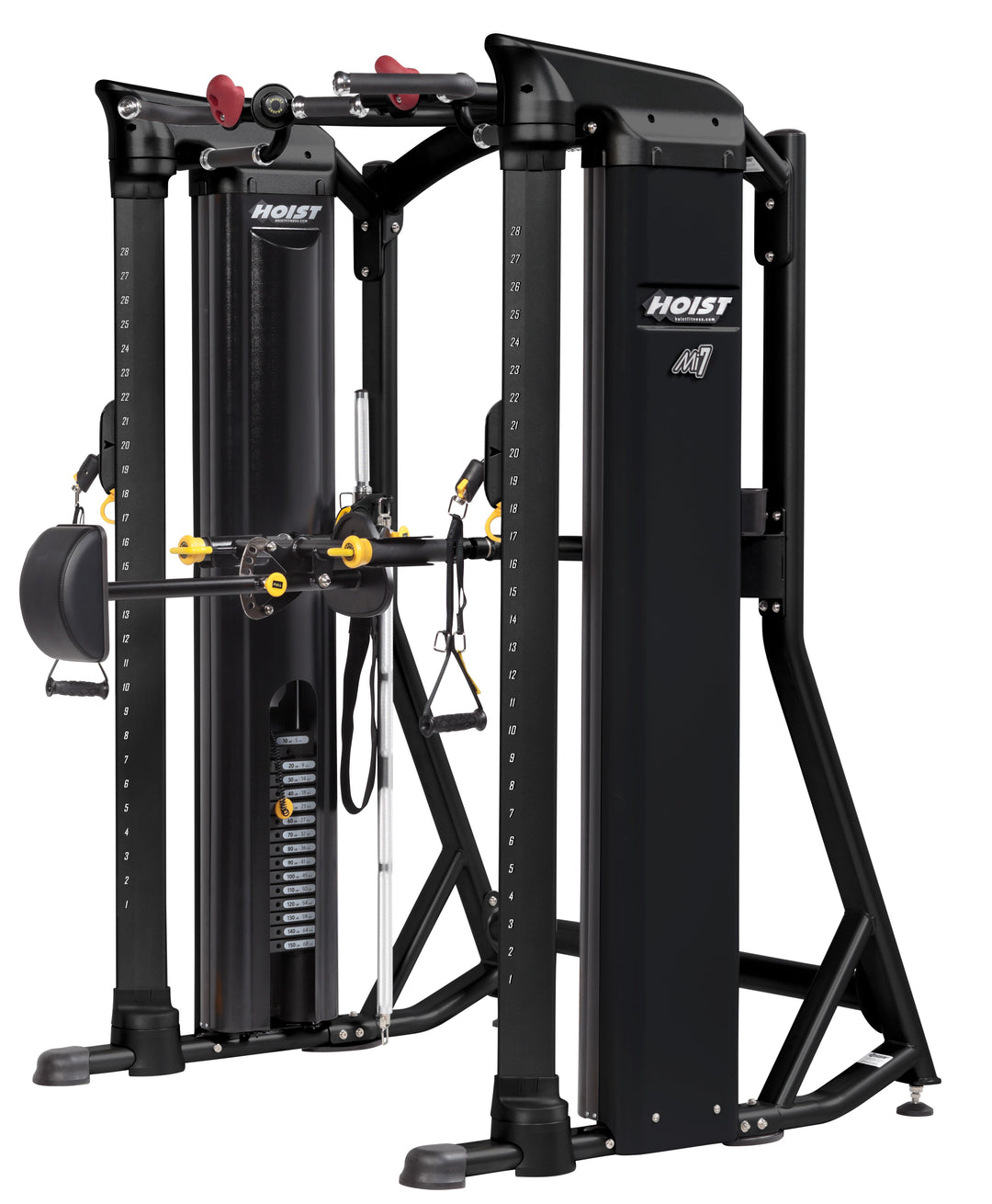 HOIST Mi7 functional trainer dual adjustable pulley system with integrated Smith machine for full body strength training