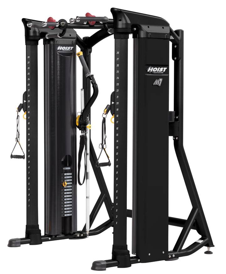 HOIST Mi7 functional trainer side profile with adjustable pulleys for versatile functional training exercises
