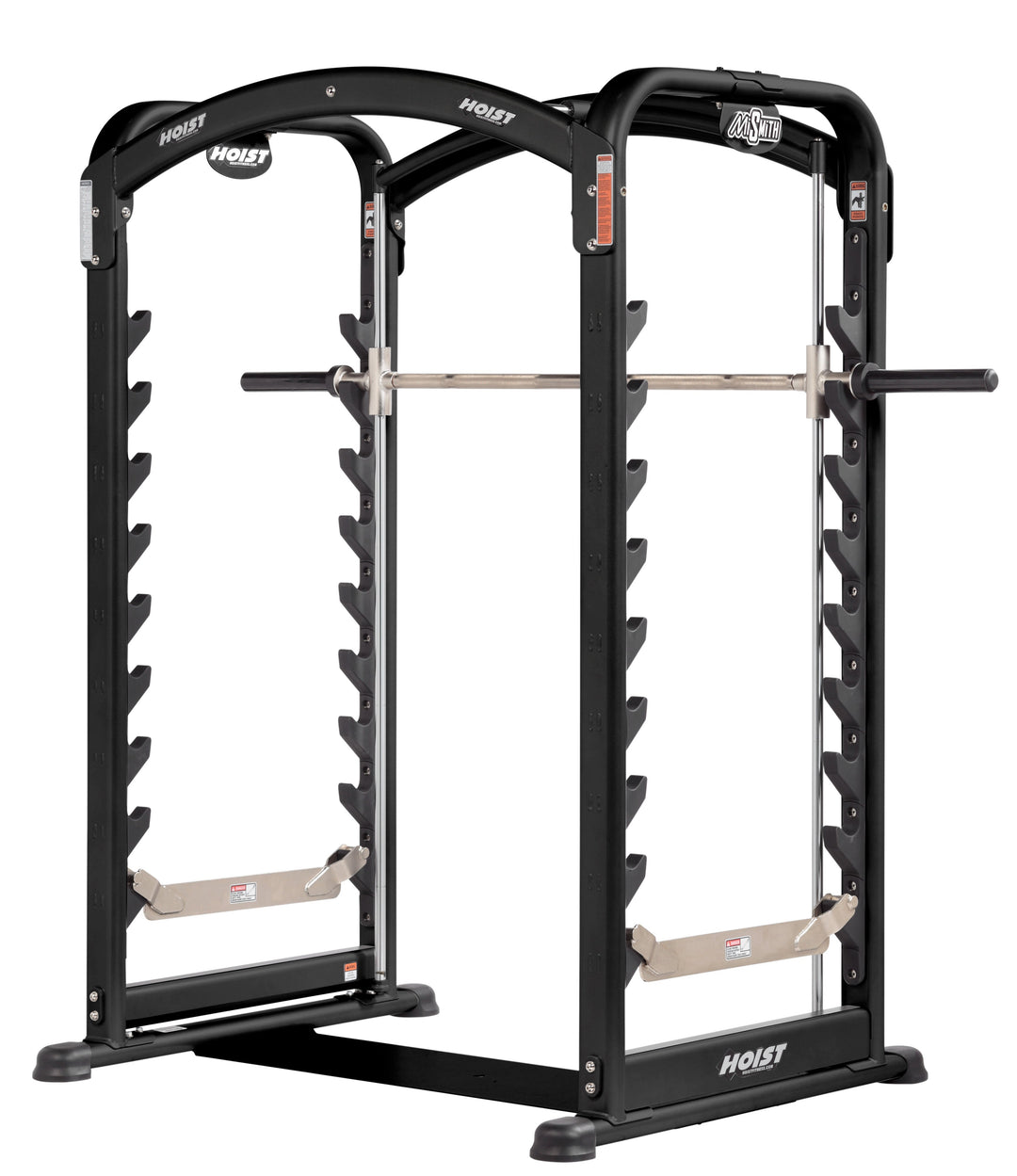 HOIST MiSmith dual action Smith machine with guided bar system for safe strength training in home or commercial gym