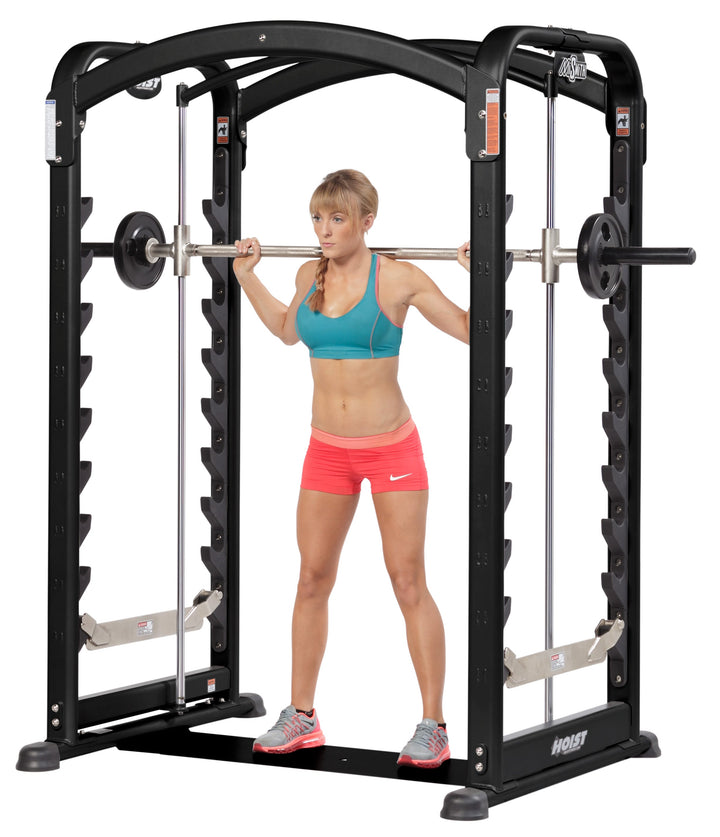 HOIST MiSmith dual action Smith machine shoulder press for upper body strength and stability training