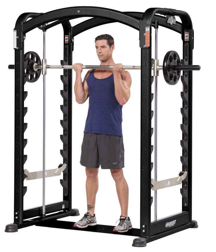 HOIST MiSmith dual action Smith machine upright row for shoulder and upper back strength training