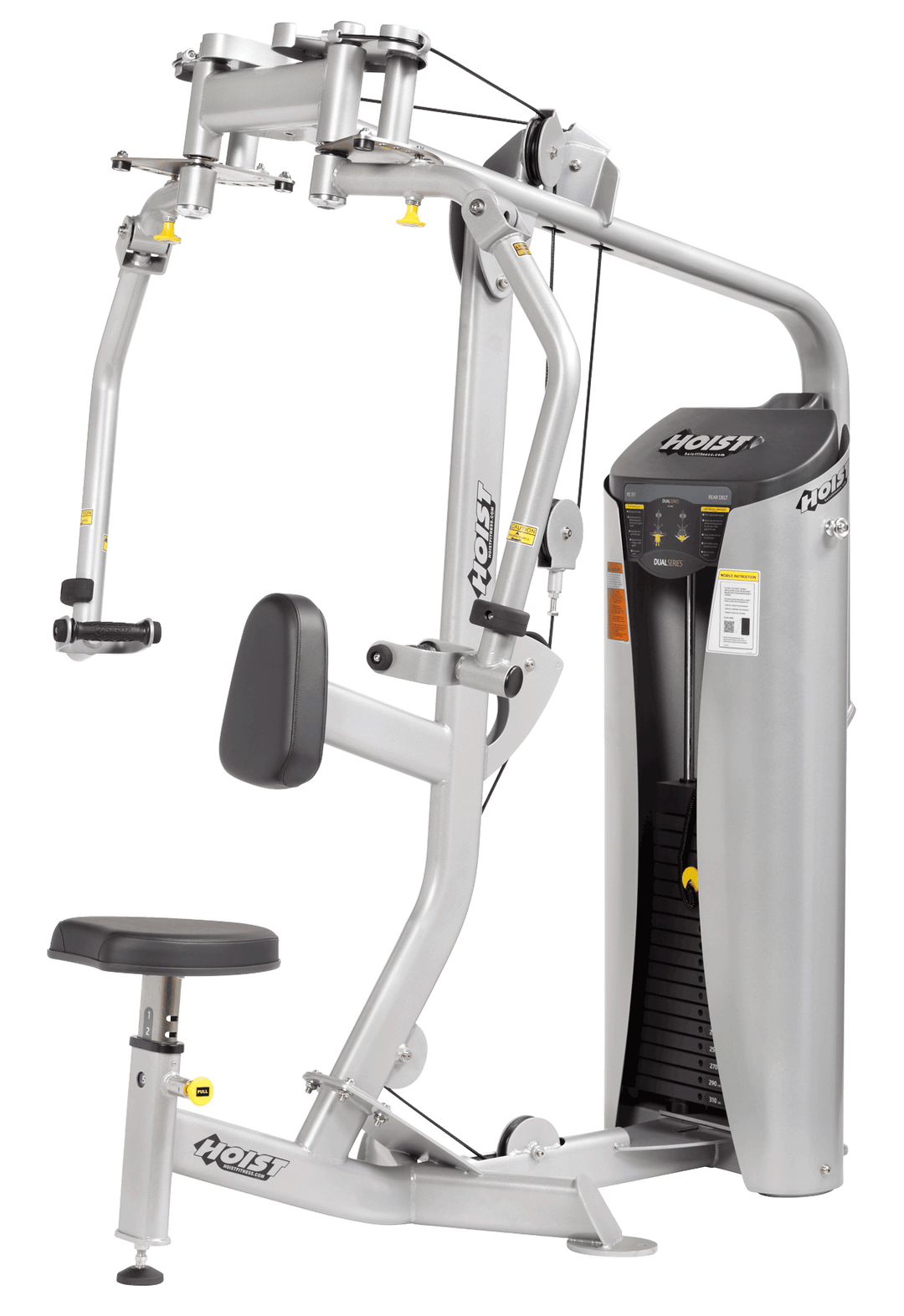 HOIST pec fly and rear delt machine for chest fly and rear shoulder exercises