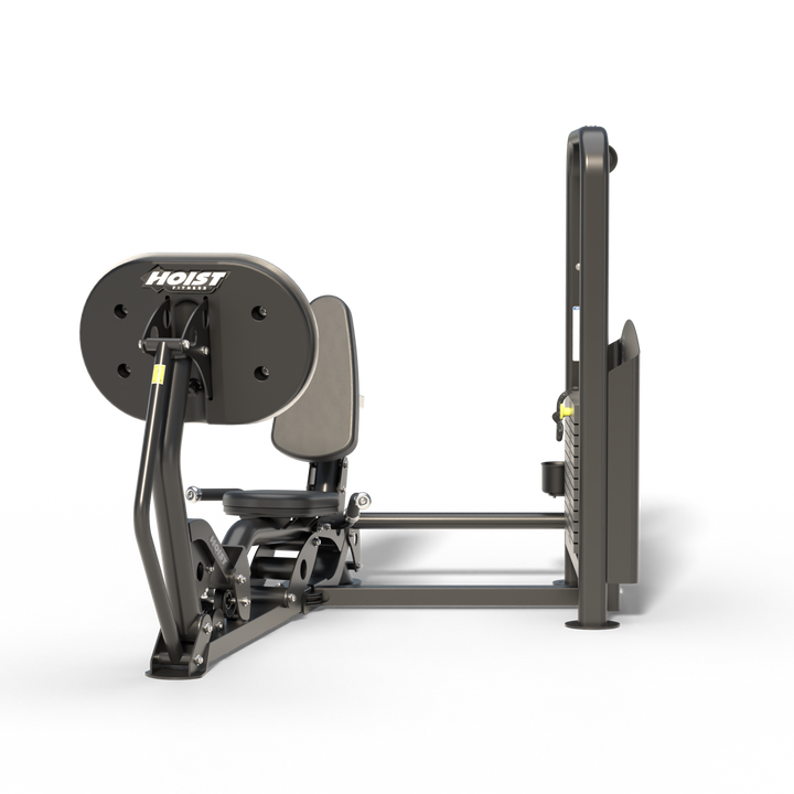 HOIST V ride leg press front view with large footplate for stable leg press and lower body training exercises