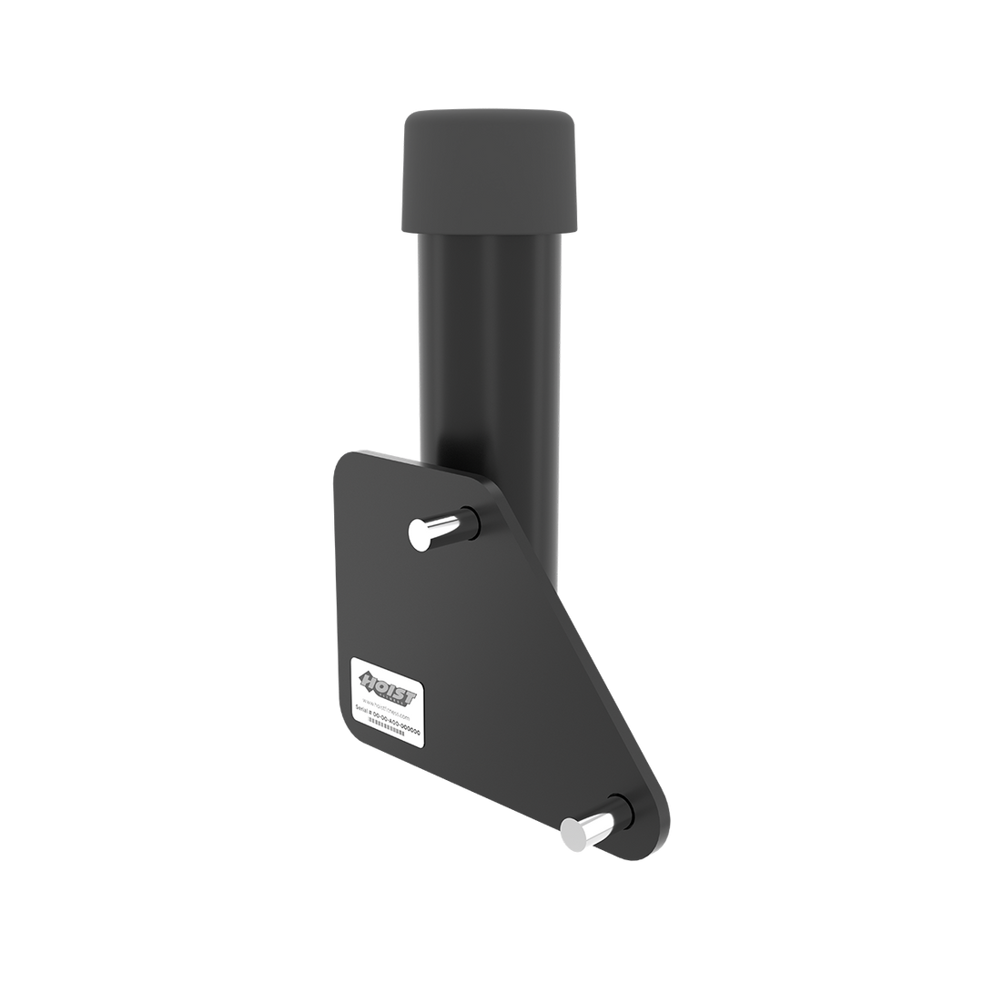 compact HOIST vertical Olympic bar holder for secure and space-saving barbell organization