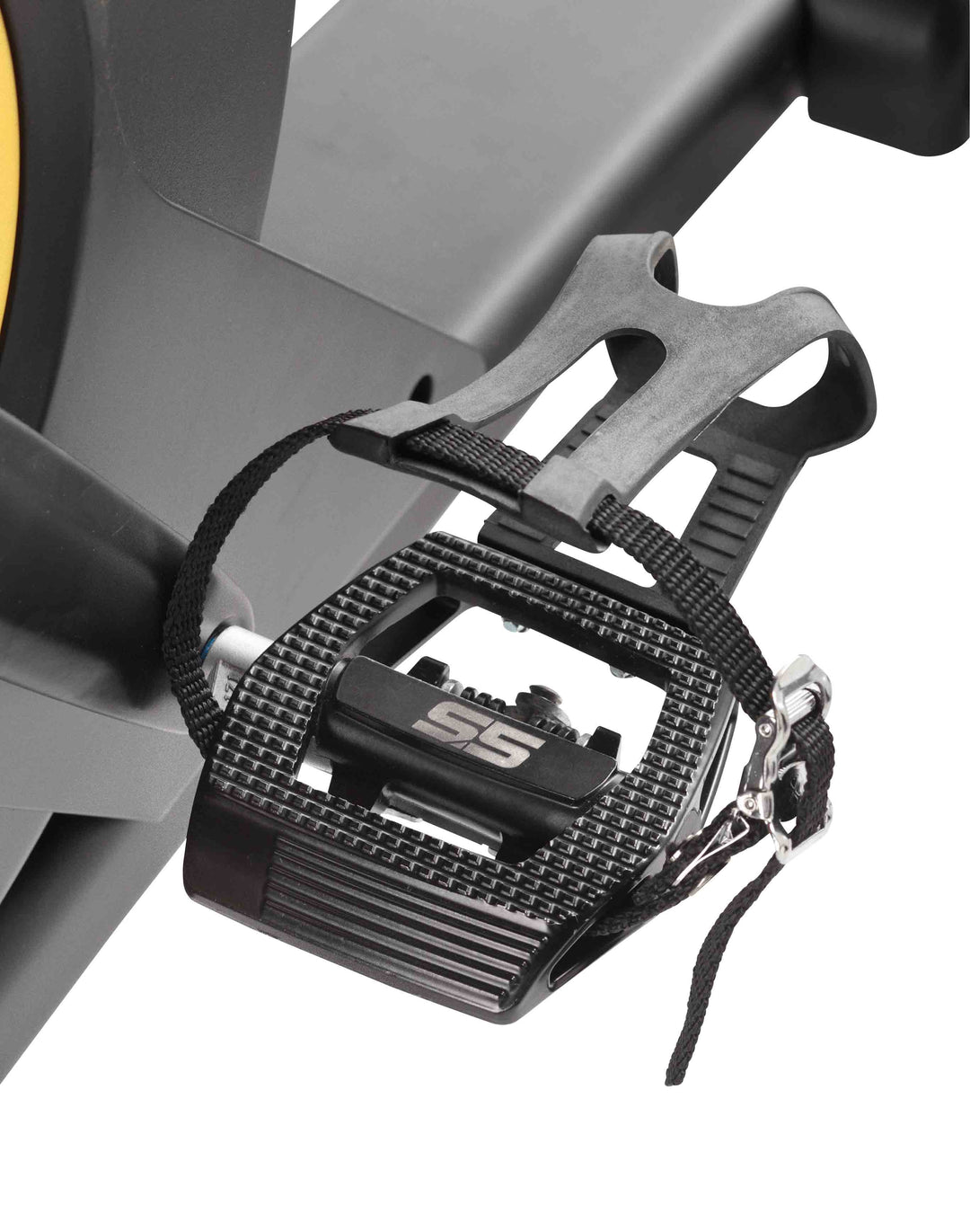 HOIST LeMond Series UT Upright Trainer with dual-sided pedals and toe cages