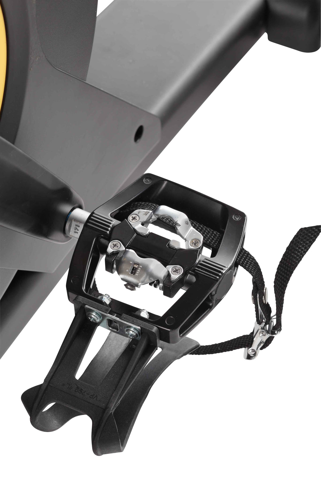 HOIST LeMond Series UT Upright Trainer with dual-sided pedals and toe clips