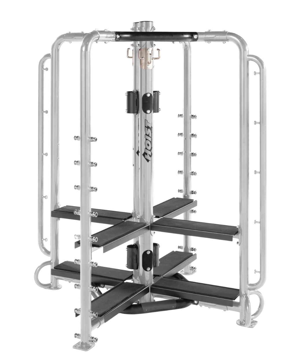 silver frame Motion Cage Studio Package 1 designed for compact commercial fitness and functional training workouts
