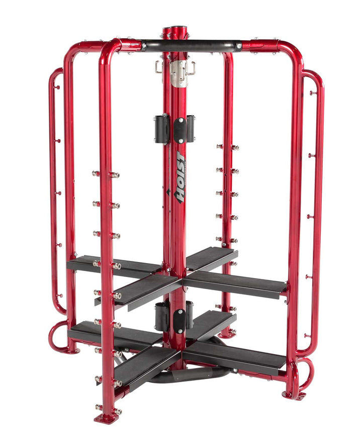 Motion Cage Studio Package 1 featuring integrated step platform and compact functional workout configuration