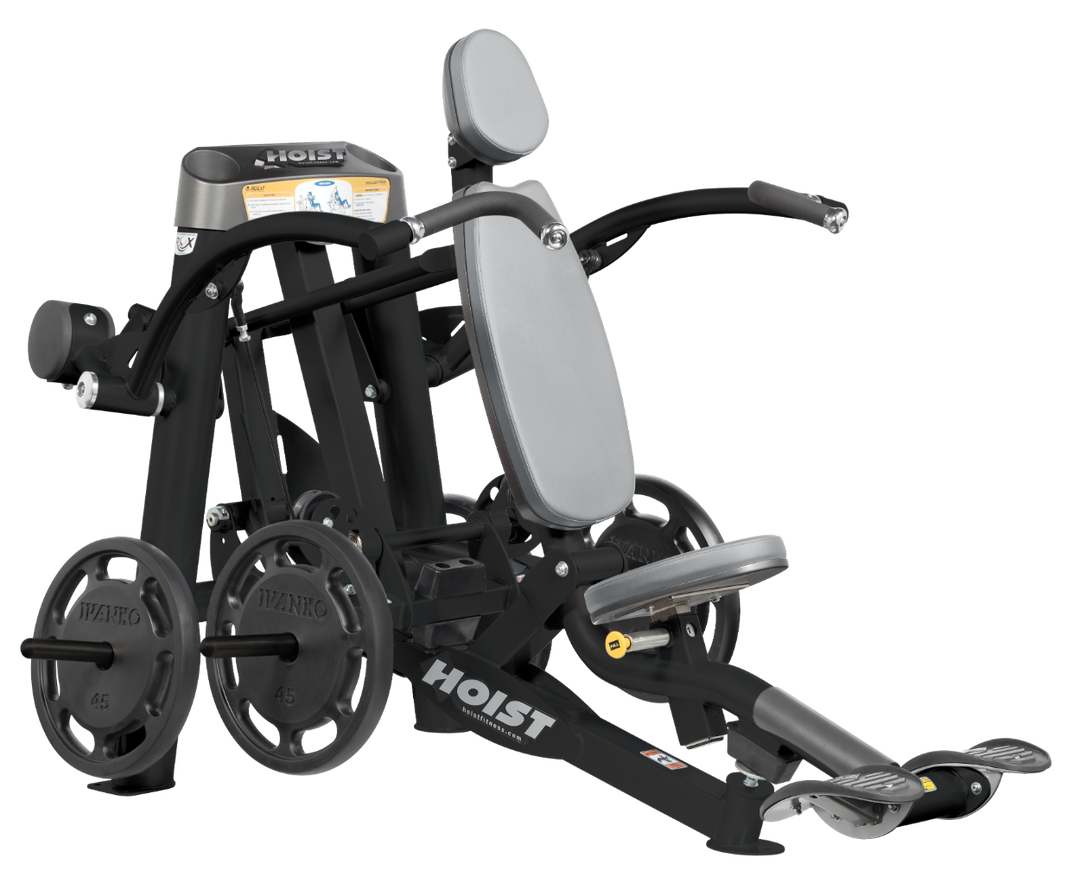 shoulder press machine with gray padding highlighting ergonomic support and commercial-grade construction