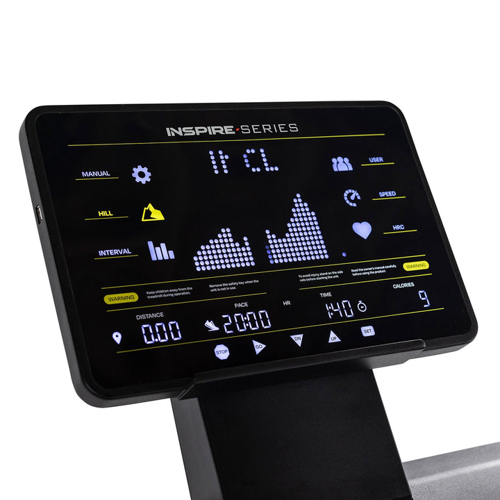 Inspire Series T7 Treadmill with 15” touch key LED display