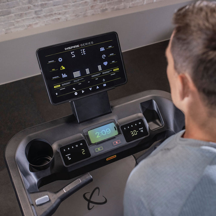 Inspire Series T7 Treadmill with 15 Total Programs including Manual, Interval, Speed, Hill, User, HRC, and Quick Start
