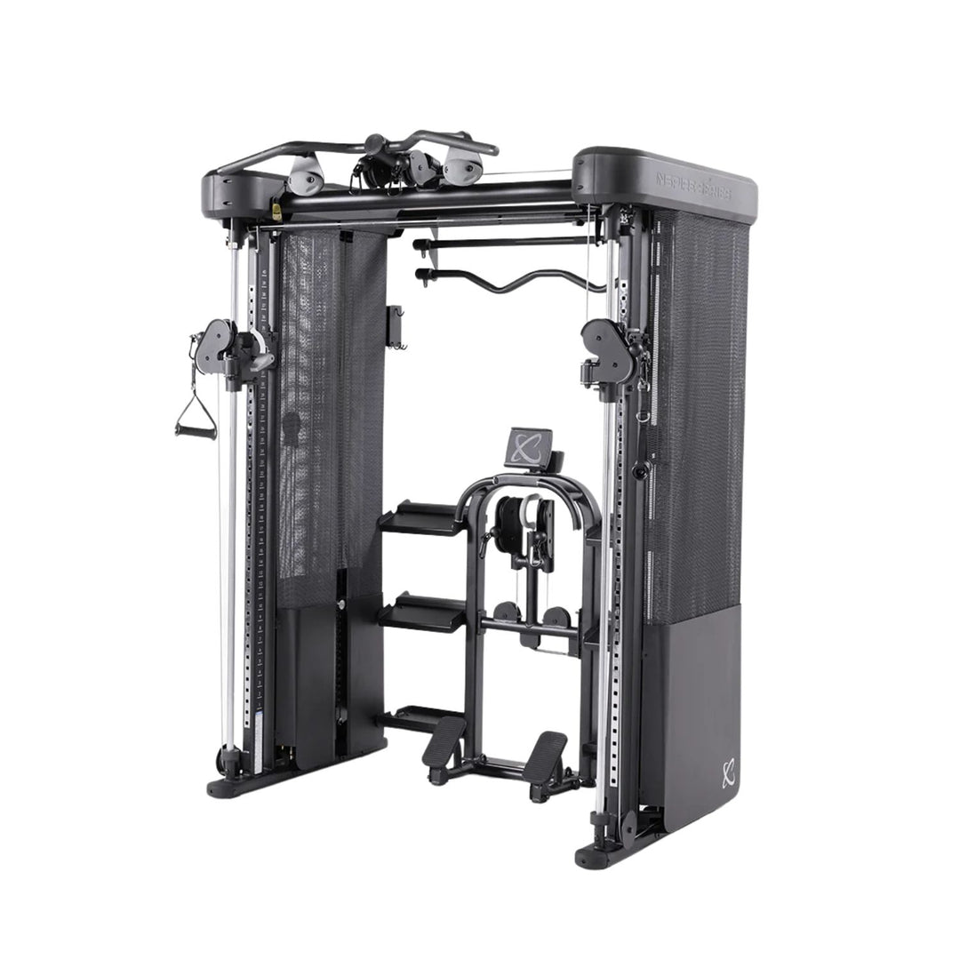 Inspire FT2 Pro Smith functional trainer with integrated Smith bar, dual pulleys, and weight stacks for complete home gym strength training
