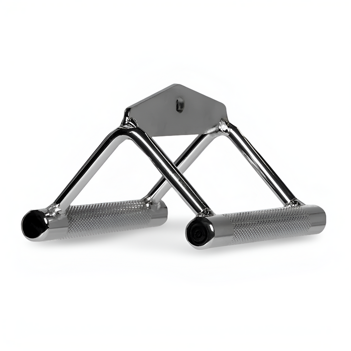 Inspire low row double D handle with dual knurled grips for close grip seated row cable exercises