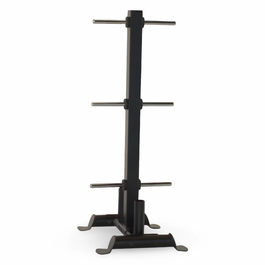 Inspire bumper plate tree upright design with stable base for compact weight plate storage in home or commercial gym