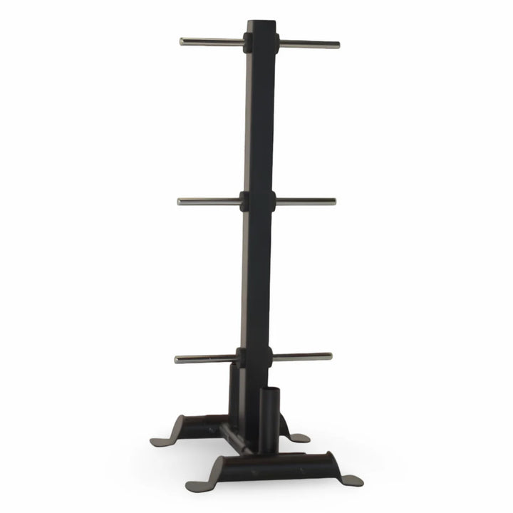 Inspire bumper plate tree upright design with stable base for compact weight plate storage in home or commercial gym