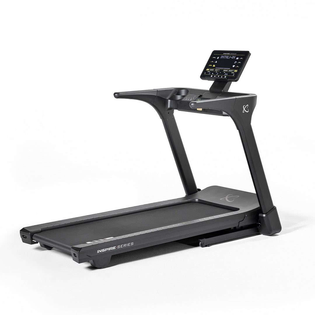Inspire Series T5 folding treadmill with LED console