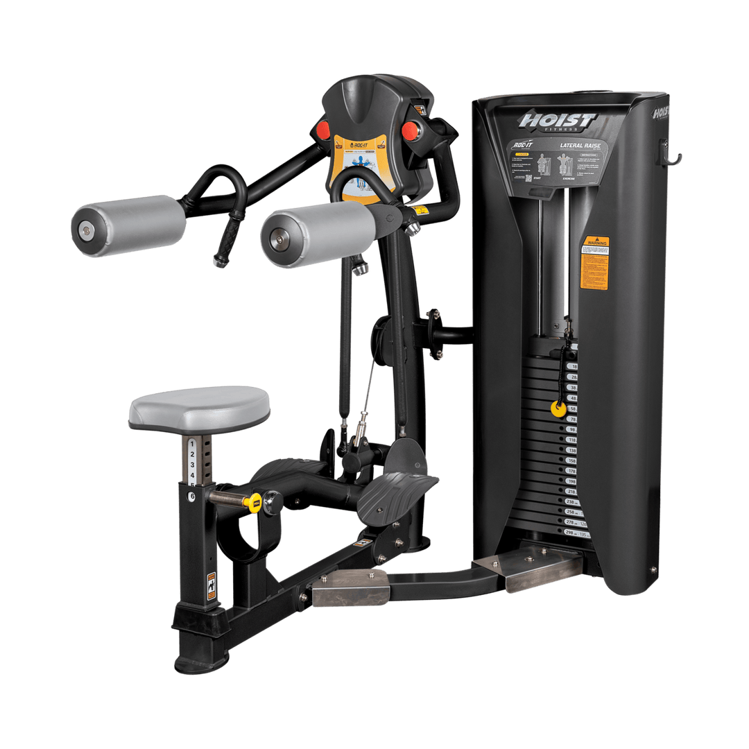 silver frame Lateral Deltoid machine built for professional gyms and upper body isolation workouts