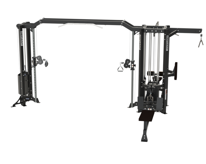 Front view of the Defiant Strength MS-5 commercial multi-station gym