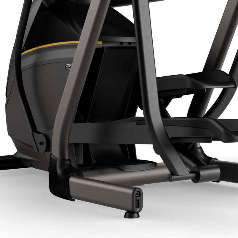 Matrix E30 elliptical frame design showing stable construction and durable components for smooth low impact cardio workouts