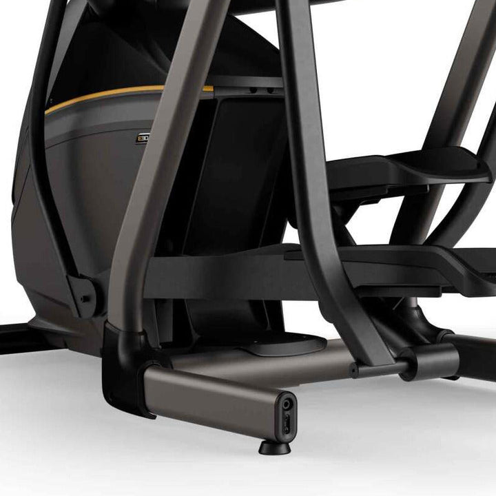 Matrix E30 elliptical frame design showing stable construction and durable components for smooth low impact cardio workouts