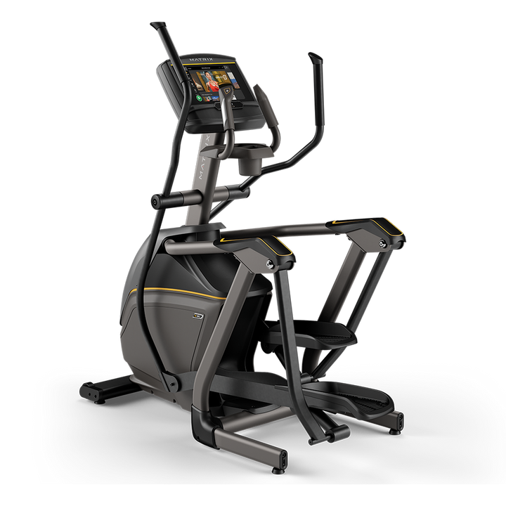 Matrix E30 elliptical with XER touchscreen console, smooth stride motion, and compact design for home cardio workouts