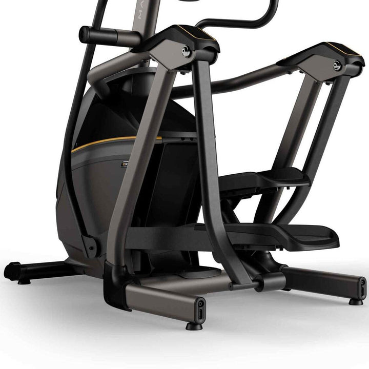 Matrix E50 elliptical handlebars and ergonomic design providing comfortable grip and natural motion for cardio workouts