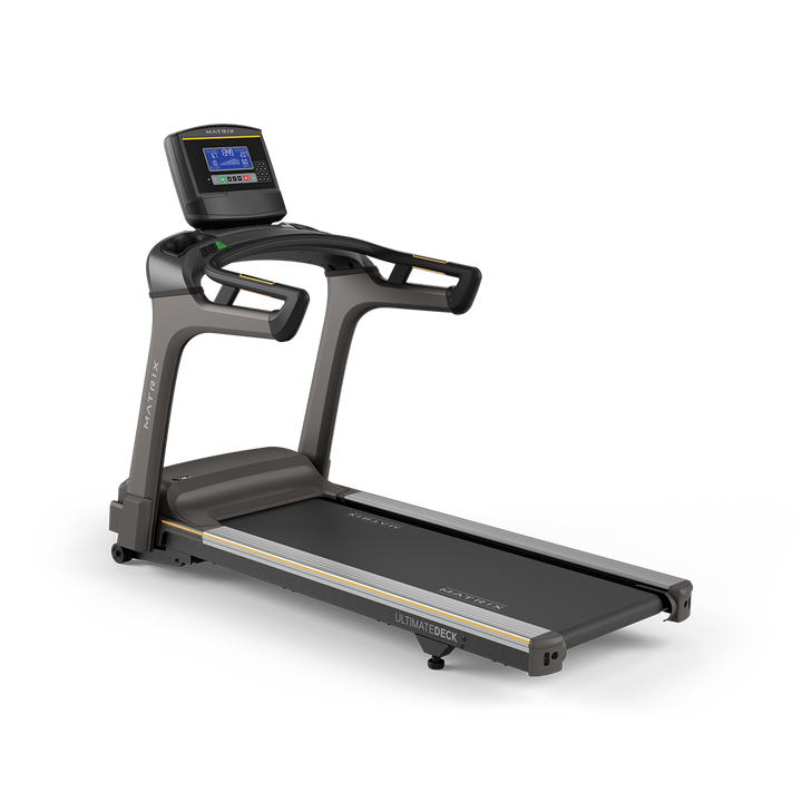Matrix T75 treadmill with XR LED console, heavy-duty running deck, and durable frame for commercial gym cardio use