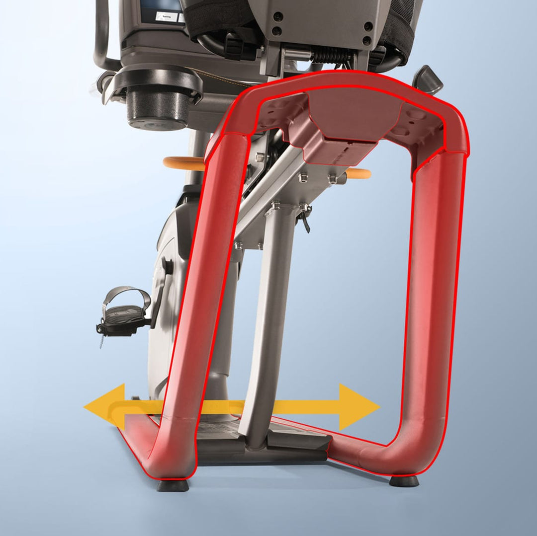 Matrix U30 and U50 upright bikes dual form frame with step through design and stable structure for comfortable cardio workouts