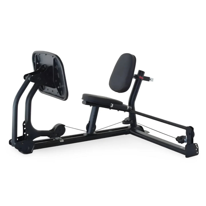 Leg press attachment for multi gyms featuring padded footplate and rollers for effective lower body strength training exercises