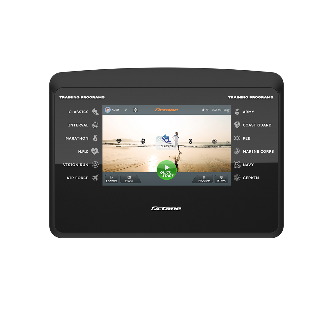 Octane OC100 Treadmill 10" Touchscreen