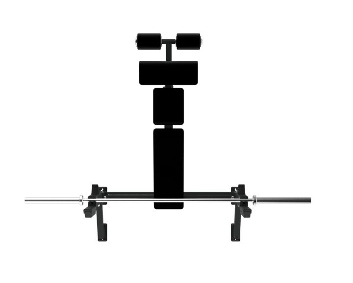 Rear view of the Defiant Strength Olympic decline bench showing the frame layout.
