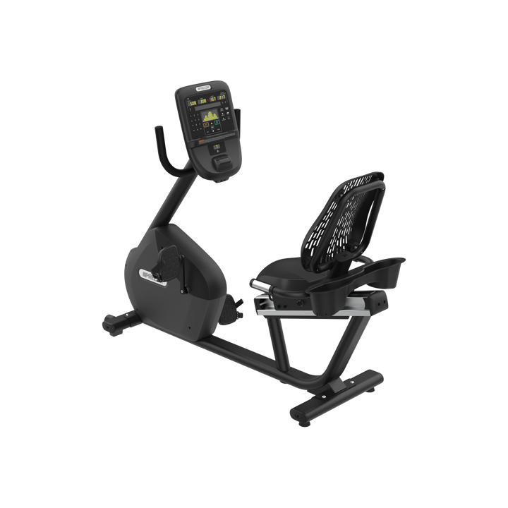 Precor RBK 635 recumbent bike in Black Pearl color