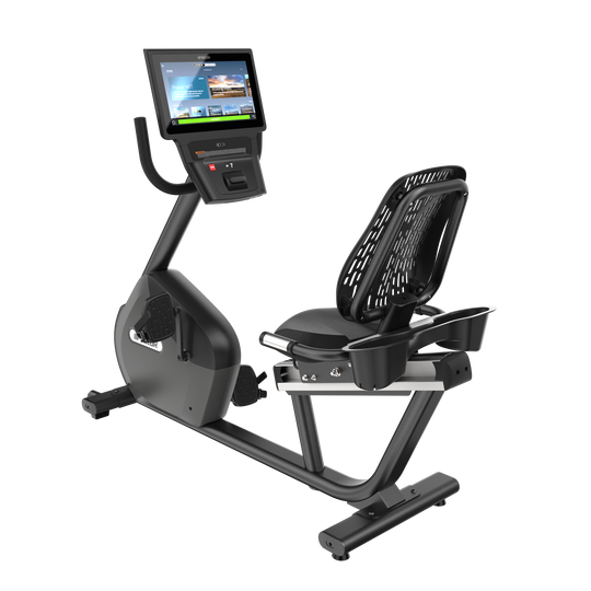 Precor RBK 635 recumbent bike in Black Pearl
