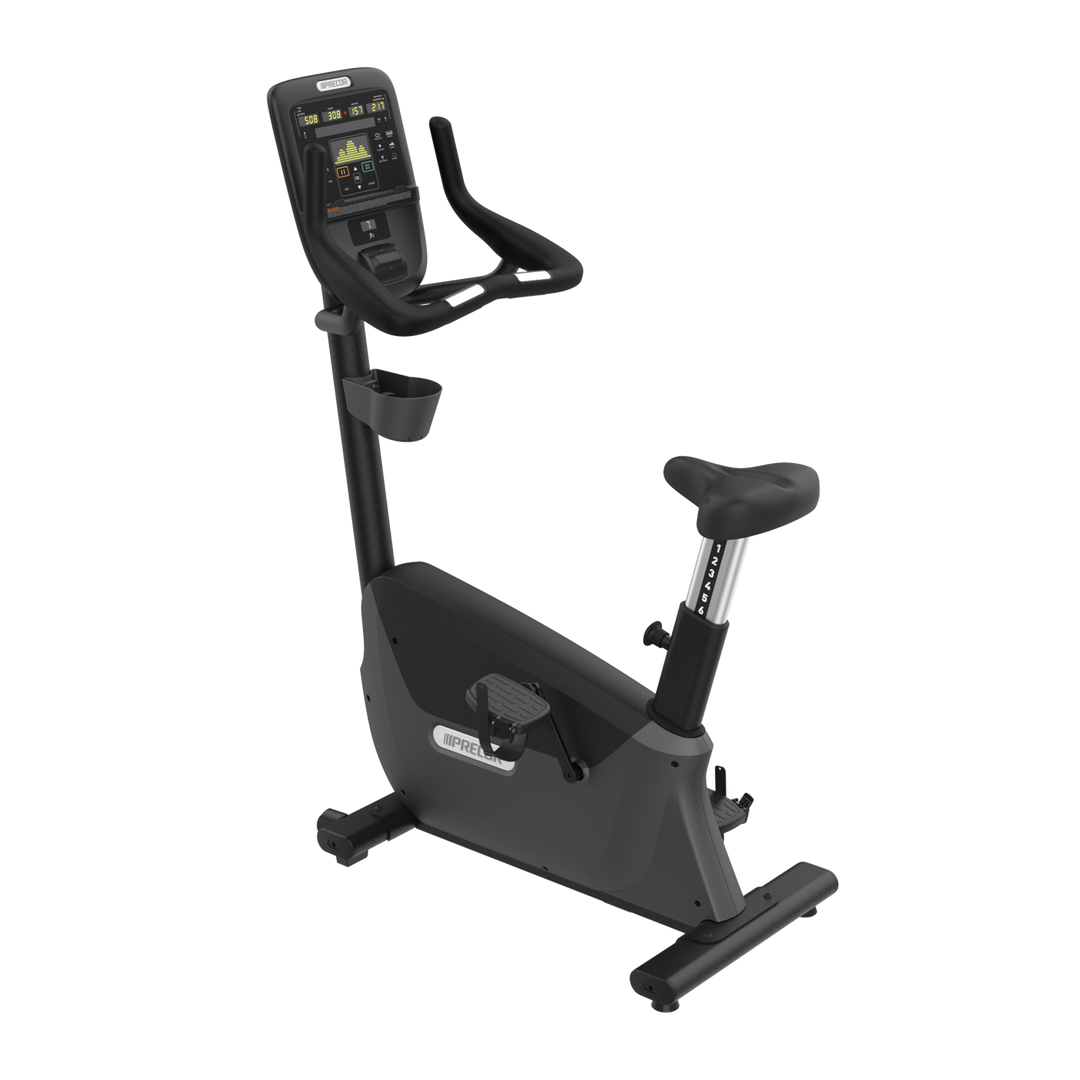 Precor UBK 635 upright bike in Black Pearl color
