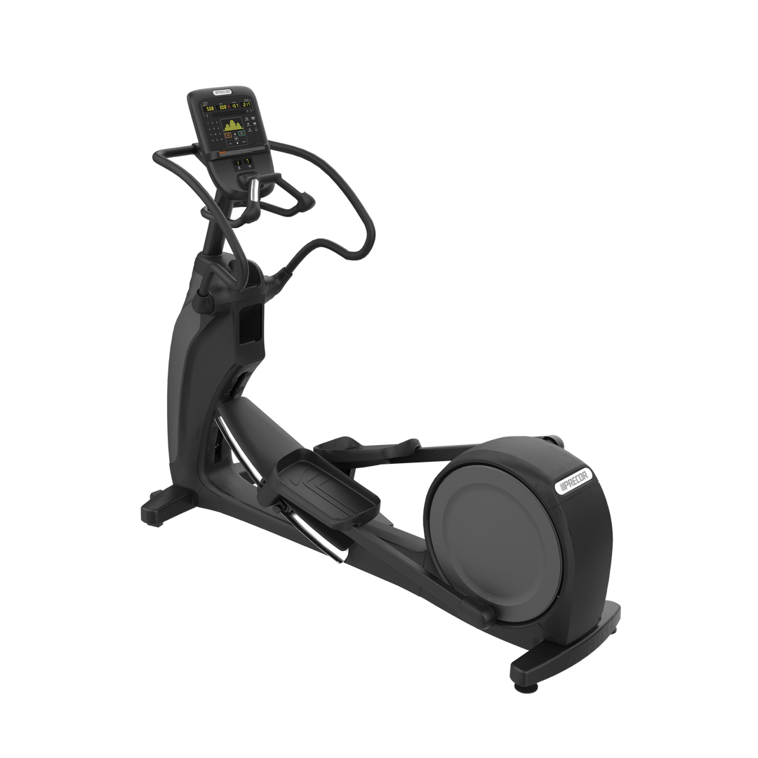 Side angle view of the Precor EFX 800 commercial elliptical.