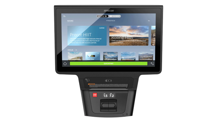 Precor P94 22-inch touchscreen console for the Breakaway commercial treadmill.