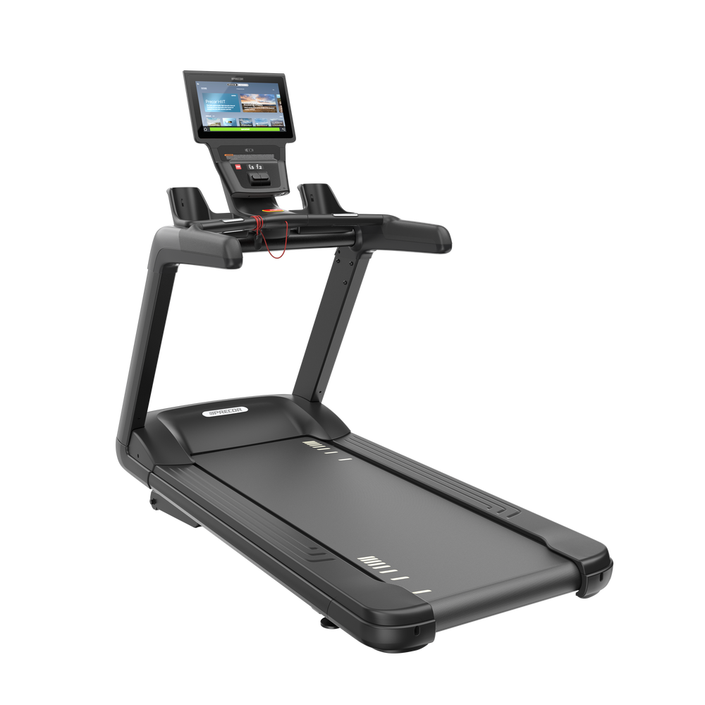 Precor TRM 700 commercial treadmill with P84 touchscreen console.