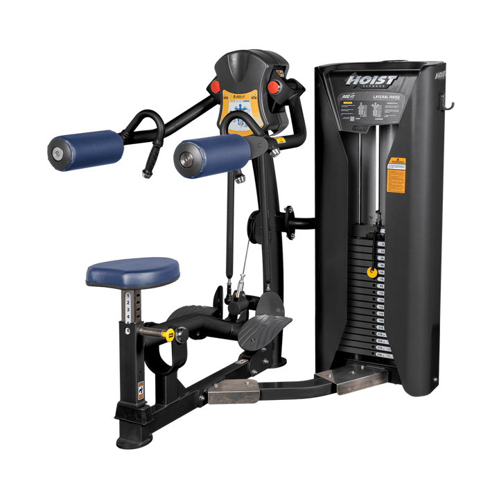 Lateral Deltoid machine designed for shoulder isolation workouts and commercial upper body strength training
