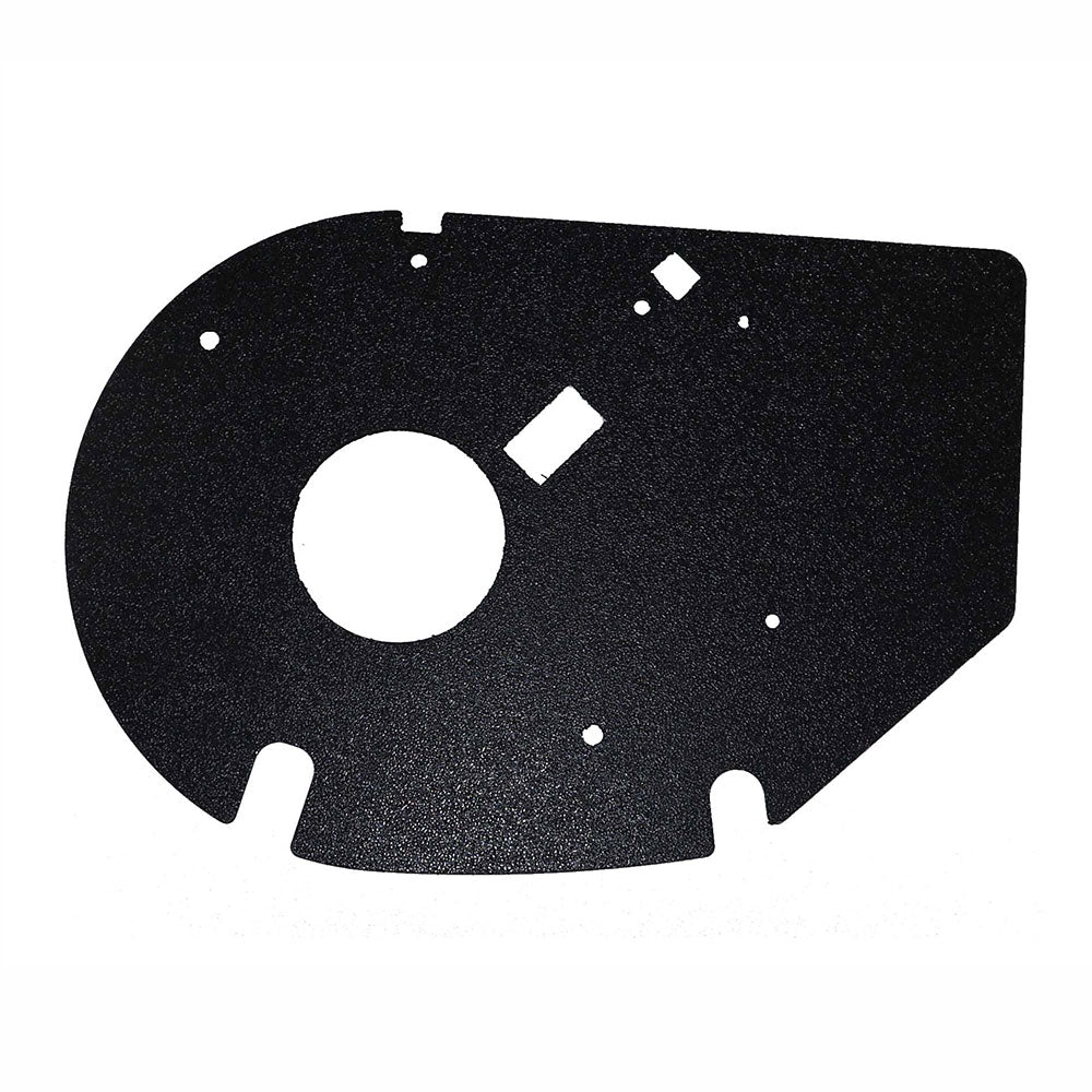 close-up of flywheel protection cover on RevMaster Sport Cycling Bike for safe and efficient indoor cycling