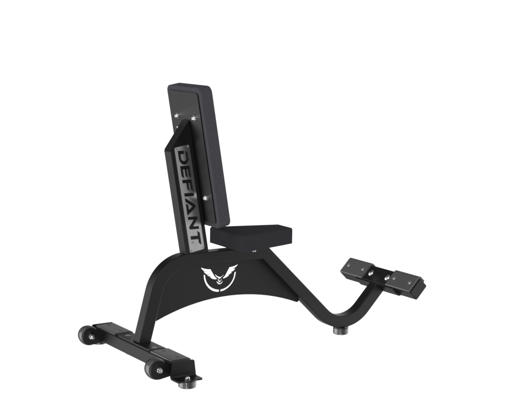 Side view of the Defiant Strength seated utility bench
