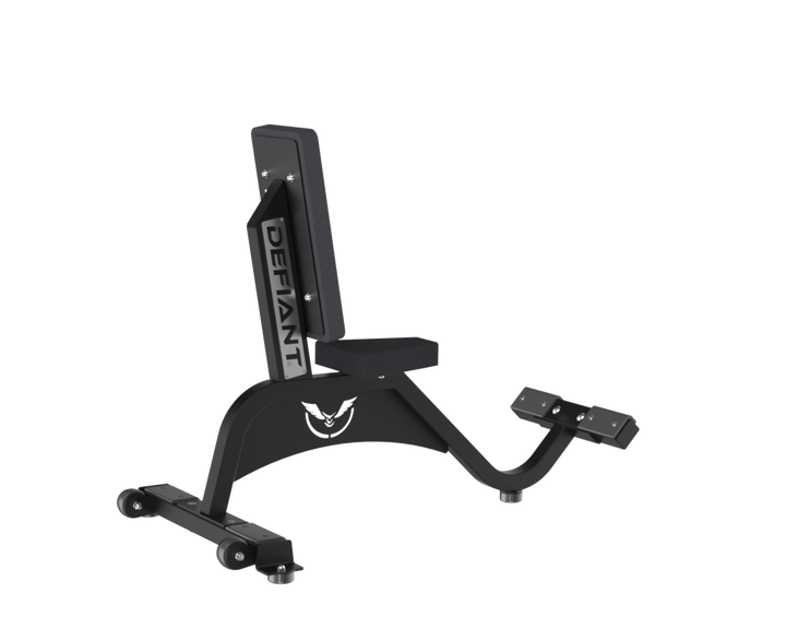 Side view of the Defiant Strength seated utility bench