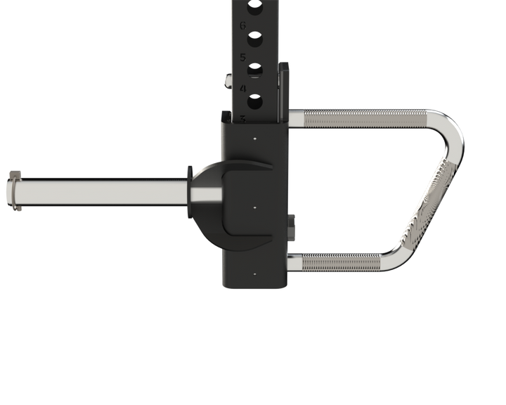 Side profile of Defiant Strength jammer arm with integrated handle.