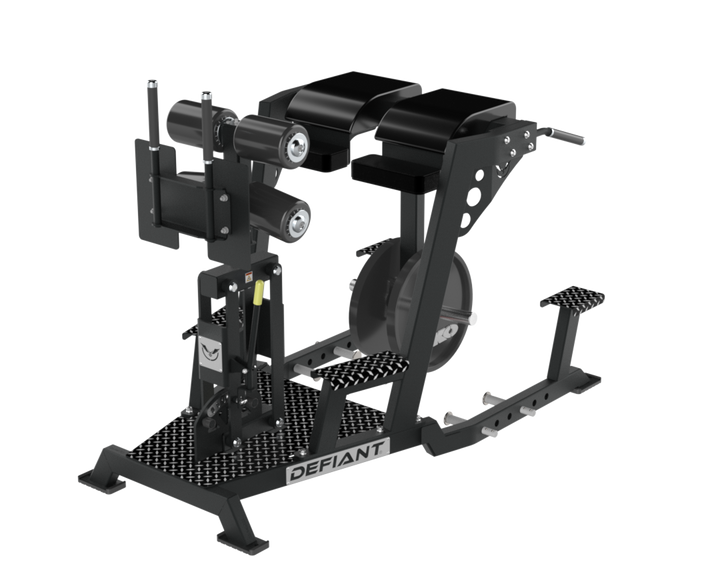 Side view of the Defiant Strength Hyper GHD combo machine.
