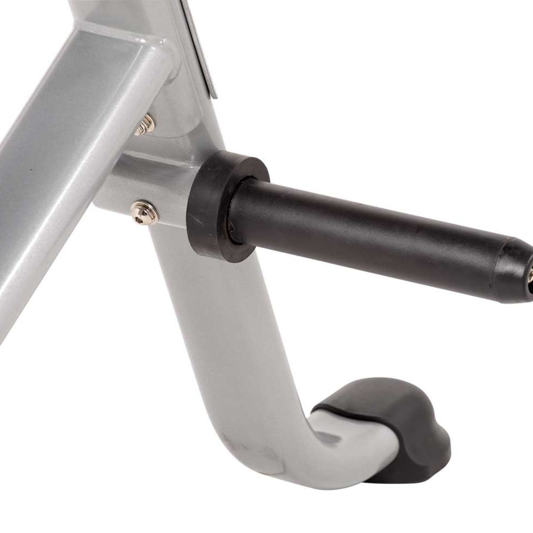 Multi purpose squat rack plate storage peg for organized weight storage and easy access during workouts