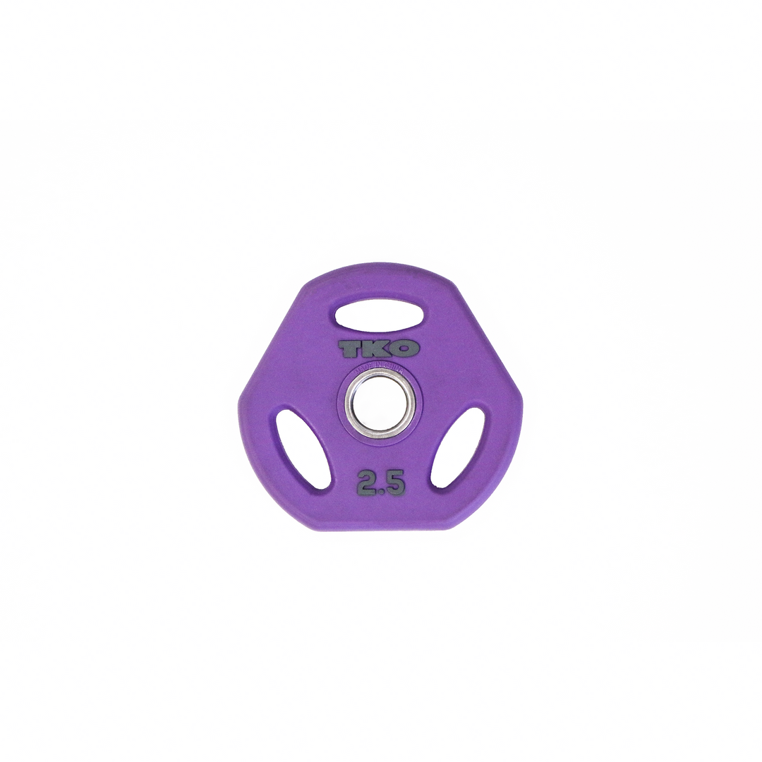 Purple 2.5 lb urethane-coated weight plate for the TKO Cardio Pump Set