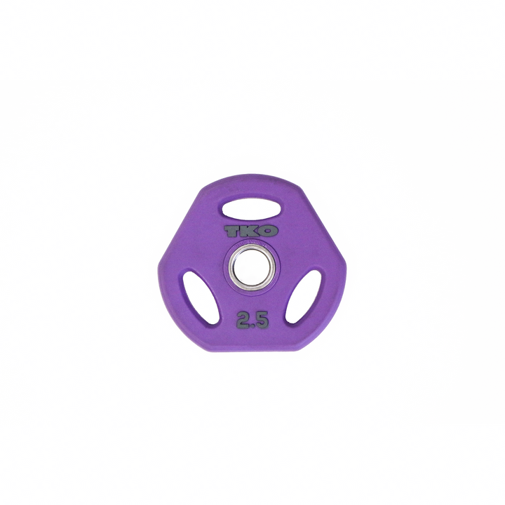 Purple 2.5 lb urethane-coated weight plate for the TKO Cardio Pump Set