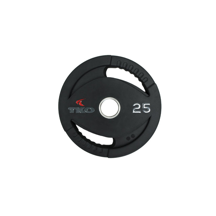 25 lb Olympic urethane grip plate with steel insert