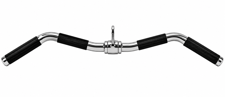 TKO 28 inch curl bar attachment with revolving center and urethane grip handles