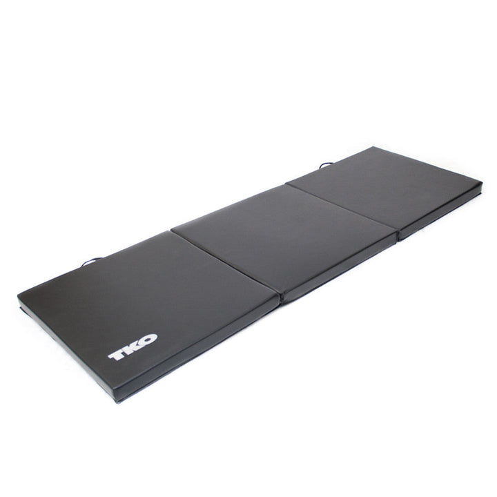 TKO 2 x 6 folding exercise mat opened flat for fitness and floor exercises